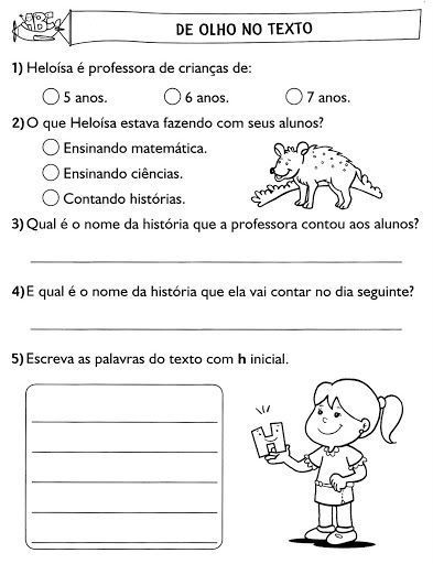 Atividades Alfabetização