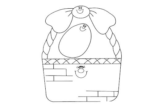 CESTA DE OVOS DE PASCUA