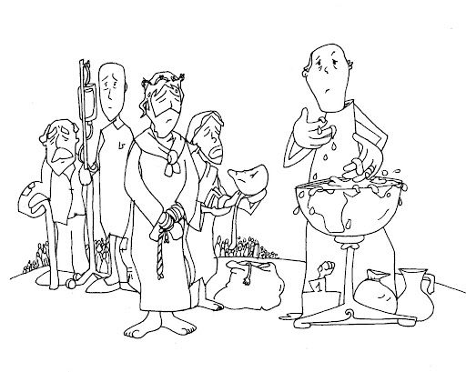 DESENHOS VIA SACRA PARA COLORIR