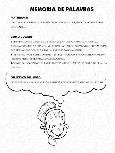 JOGO MEMORIA DE PALAVRAS