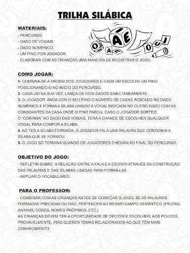 TRILHA SILÁBICA