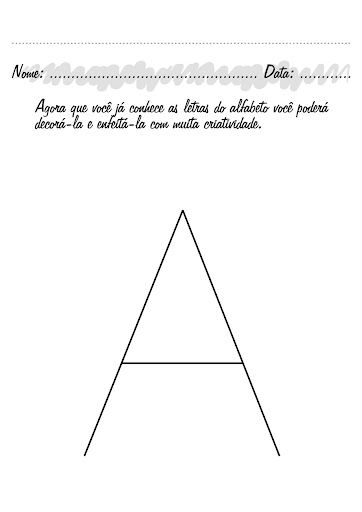 Decora as letras do alfabeto