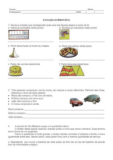Avaliação DE FRAÇÕES - 4ª Série e 3ª Séries_Page_1.jpg