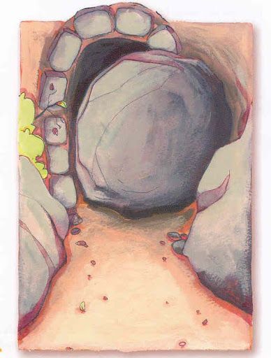 Jesus é depositado no túmulo