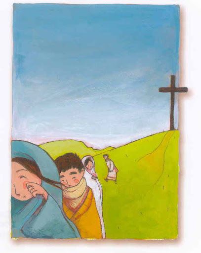 Jesus é retirado da cruz