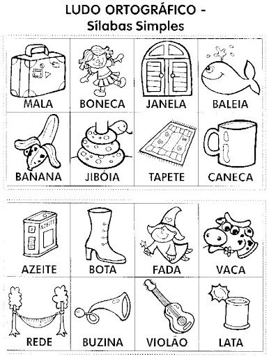 Ludo Ortográfico Sílabas simples e dificuldades de ortografia