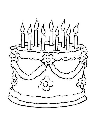 DESENHOS ANIVERSARIO PARA COLORIR