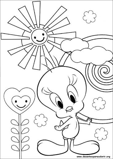 DESENHOS PIU PIU PARA COLORIR