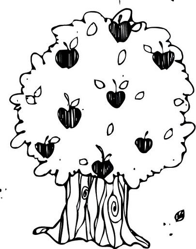 DESENHOS ARVORE PARA COLORIR