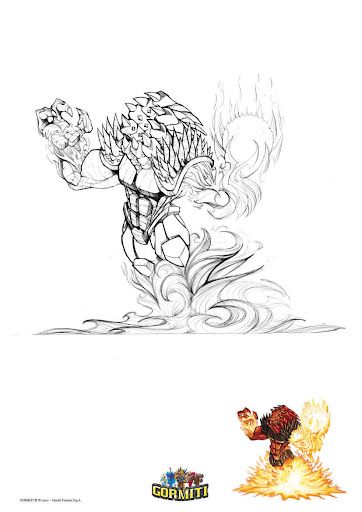 GORMITI PARA COLORIR