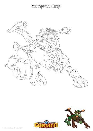 DESENHO GORMITI PARA IMPRIMIR